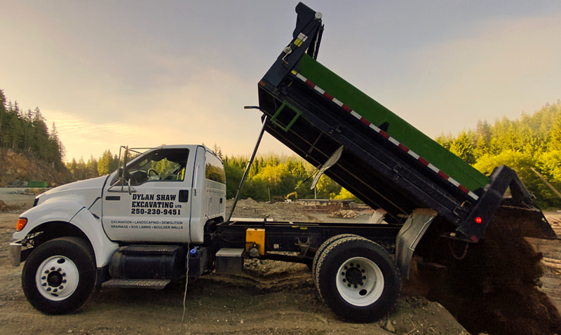 dumptruck hauling services in Port Hardy Port McNeill