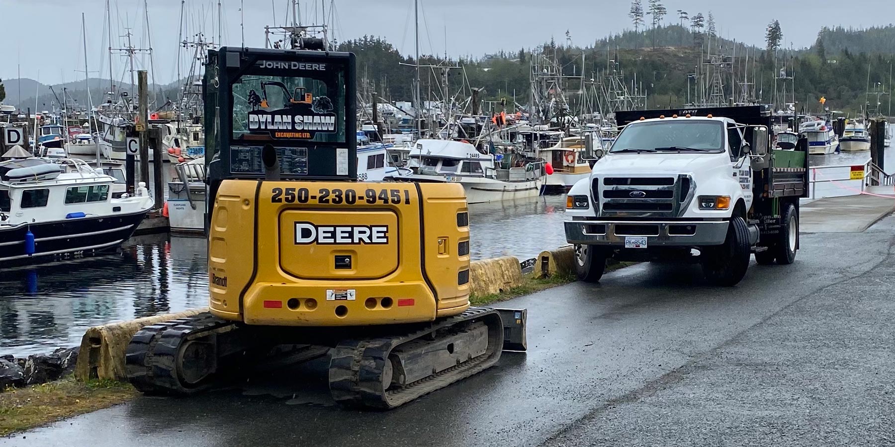 Dylan Shaw Excavating at Port Hardy harbour